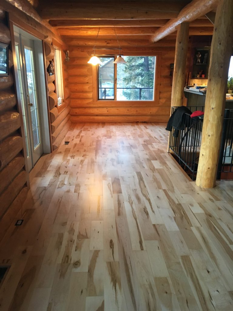 Site finished hardwood floors