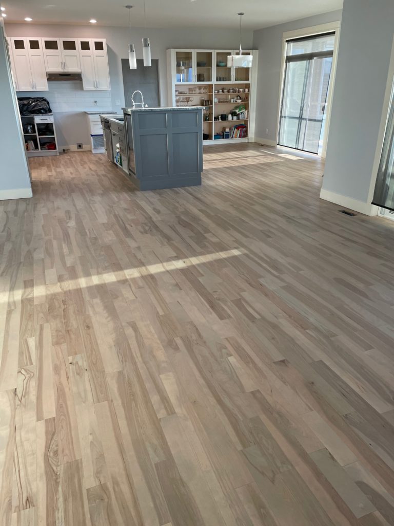 Site finished hardwood floors
