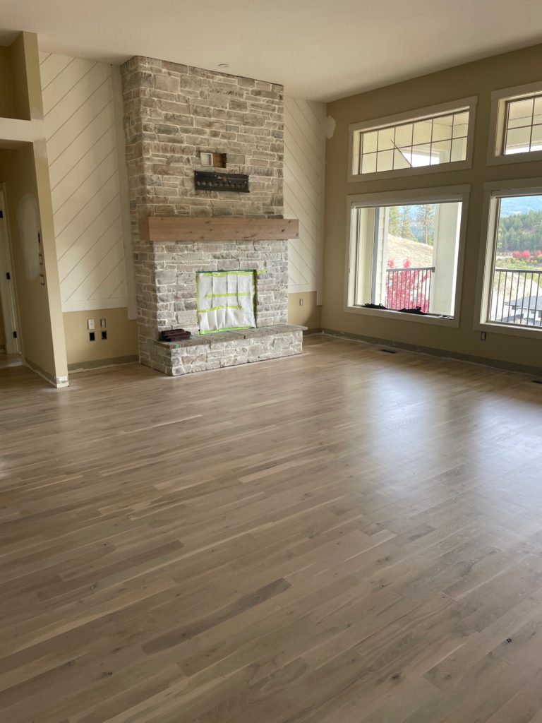 Site finished hardwood floors