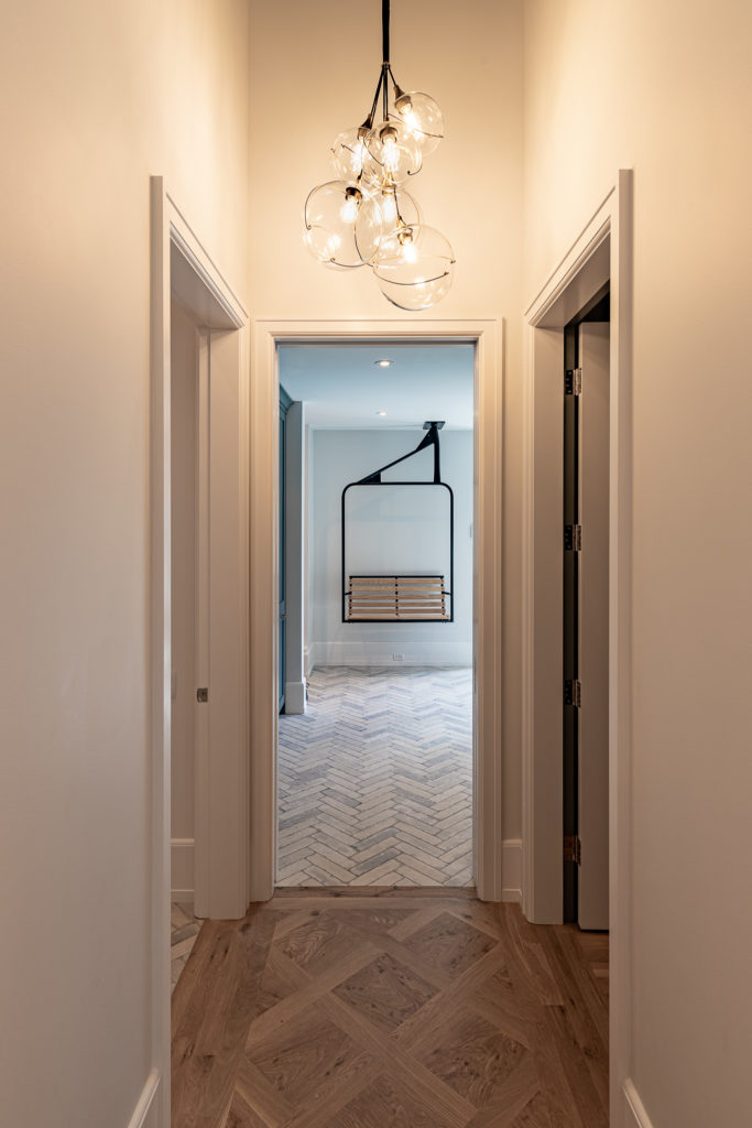 Custom Hardwood Inlay Basket Weave Panels