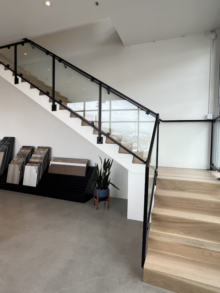 After Raked Stair Treads Design